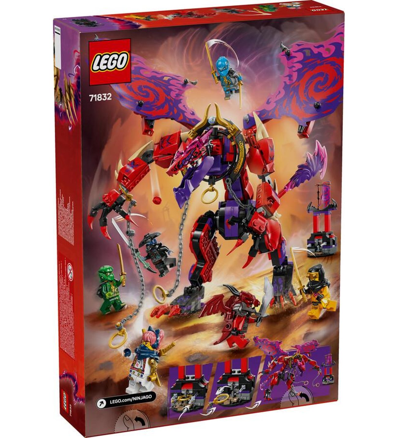 LEGO Ninjago 71832 Thunderfang Dragon of Chaos