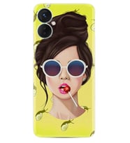 Tecno Spark 9T Kılıf Resimli Desenli Baskılı Silikon Lollipop Woman 1416