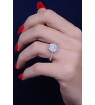 ENCİLİ SİLVER 925 Ayar Gümüş Özel Tasarım Baget Model Kadın Yüzük