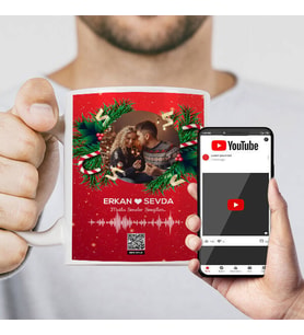 Kişiye Özel Yeni Yıl Sürprizi Ses İzi Kupa Bardak