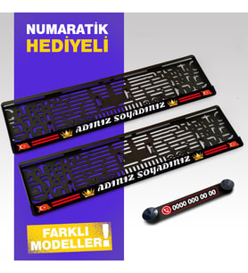 İsme Özel Kişiye Özel Plakalık Numaratik Hediyeli