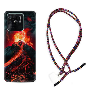 Xiaomi Poco X3 Pro M4 Pro X4 Pro C40 10C Kılıf Boyun Asklı Rasta Silikon Yanardağ 1611