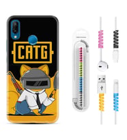 Huawei P20 Lite Mate 10 20 Lite Pro P40 Lite KılıfKablo Koruma Spiral Silikon Cat G 1677