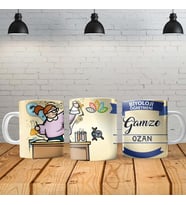 Biyoloji Öğretmeni Kişiye Özel Baskılı Yeni Tasarım Kupa Bardak Özel Kutusunda