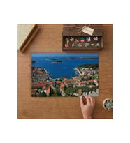 Şehir Görüntüsü Deniz Ada Tasarımı 240 parça Ahşap Puzzle Ahşap Kutuda MP00896
