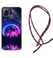 INFINIX Smart 4 5 6 Zero 8 S5 Pro Kılıf Boyun Asklı Rasta Silikon Star Planet 1652