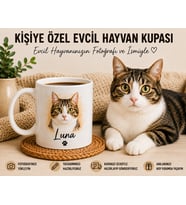 Kişiye Özel Evcil Hayvan Kupası Fotoğraflı ve İsimli Kupa