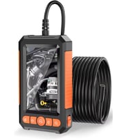 10 Metre Sert Kablo Yılan Endoskop Kamera 4.3 LCD Ekranlı Led Işıklı Çift Kameralı (D.Siyah)
