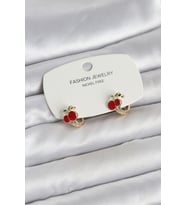 Kiraz Model Gold Renk Pirinç Çocuk Küpe 5886 - HPSBYI9456-5518
