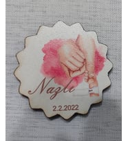 6 CM Hoşgeldin Bebek Magnet Söz Nişan Nikah Düğün 25 Adet