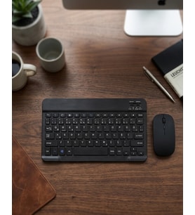 Wireless Klye Mouse Seti Bluetooth Bağlantılı İnce Tasarım Sessiz Kullanım