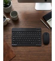 Wireless Klye Mouse Seti Bluetooth Bağlantılı İnce Tasarım Sessiz Kullanım