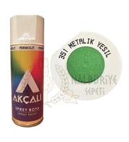 Akçalı Akrilik Sprey Boya METALİK YEŞİL (Simli) 400 ml - 351