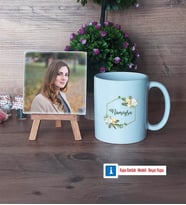Doğum Günü Hediyesi Fotoğraflı Dekoratif Taş, Kupa Bardak Beyaz Hediye (Model 1)