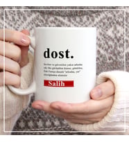 Kişiye Özel Fotoğraf Baskılı Dost Kupa Bardak