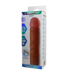 Gerçek Hissiyatlı Uzatmalı Penis Kılıfı Kahverengi