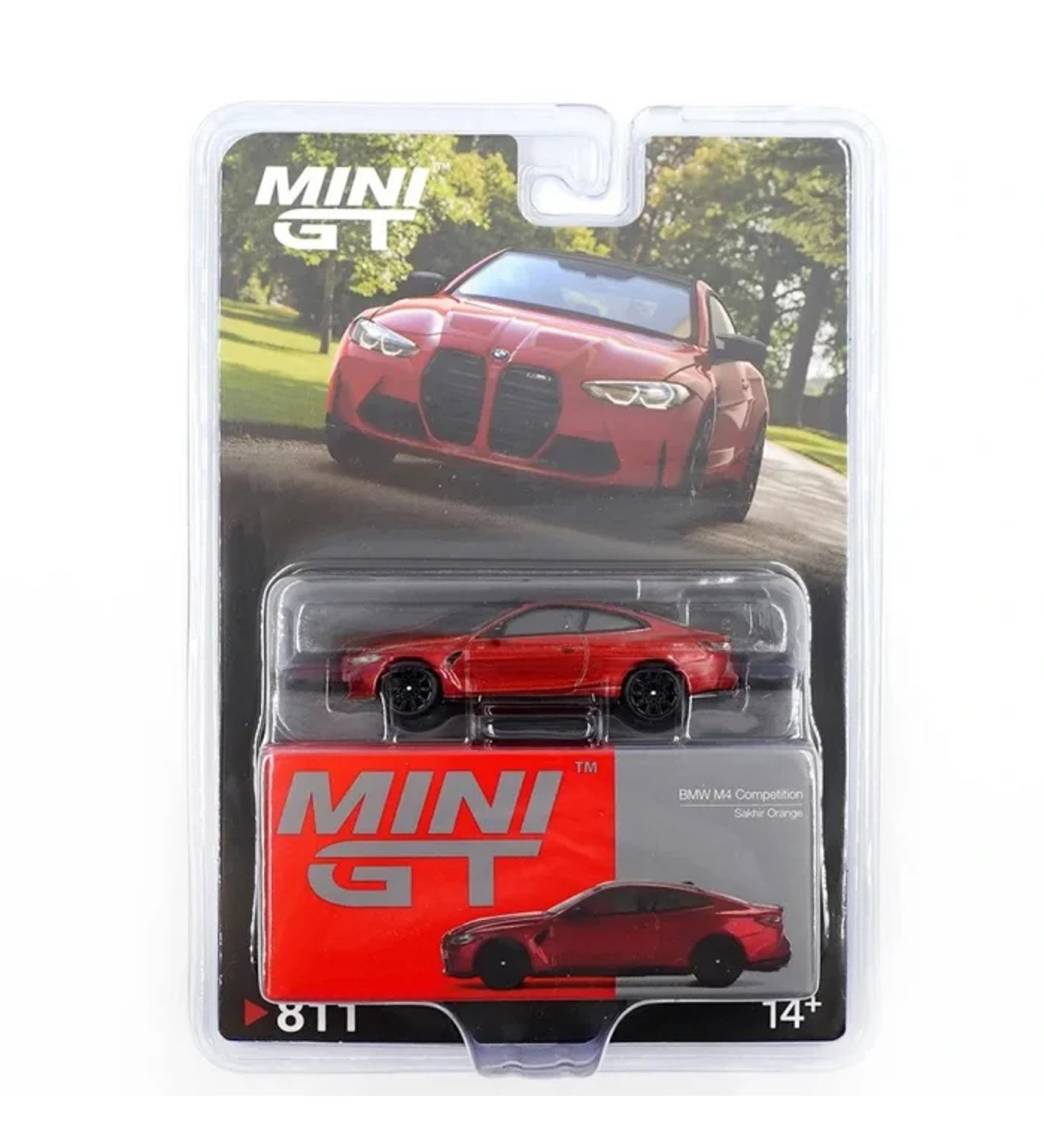 Mini GT 1/64 BMW M4 Competition (G82) Sakhir Orange - Blister Paket