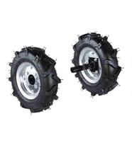 Bolat Atom 5.00x12 Lastik + 27x250mm Mil + 4inç Jant dahil Çapa Makinesi Teker Takımı