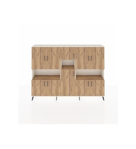Arges Dolap 14 Raflı 10 Kapaklı 220x30x163 Aytaşı-Çam