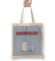 Funny Travel Gift Design Lover-Trippin Wanderlust Journey Adventurer Vacation Bez Çanta Uzun Saplı