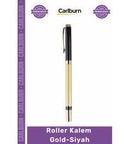 #Kalem Okul İş Lüks Öğretmen Hediye Profesyonel Metal Tasarım Kaliteli Ofis Roller Kalem Gold- Siyah