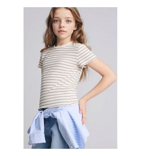 Defacto 26Y801002574 Gri Kız Çocuk T-Shirt B6692A8/GR449