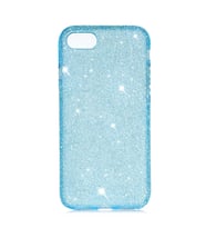 iPhone 8 / İphone 7 / İphone SE Kılıf Işıldayan Şık Tasarım Eni Kılıf (Mavi)