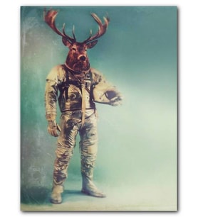 Cakatablo MDF (Ahşap) Tablo Astronot Konsept Sanatı Görseli