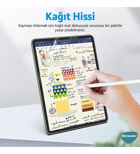 Lexroo Samsung Galaxy Tab S11 Ultra Paper Feel Kağıt Dokulu Mat Ekran Koruyucu [Galaxy - Şeffaf]
