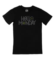 Hello Monday Siyah Tişört