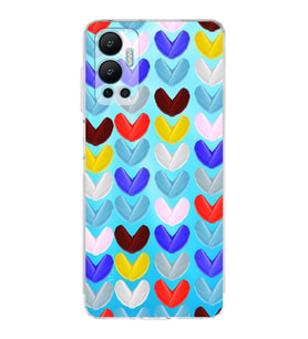 PrintiFy İnfinix Hot 12 ile Uyumlu Water Color 1  Kamera Korumalı Şeffaf  Kılıf