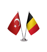 Belçika İkili Masa Bayrağı