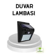 20 LED Güneş Paneli Aydınlatma – Fotoselli ve Hareket Algılamalı Dış Mekan Duvar Lambası