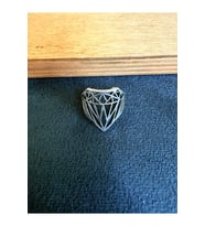 925 Ayar Gümüş Kaplama İşçilikli Tasarım Yüzük Ayarlanabilir Ölçü