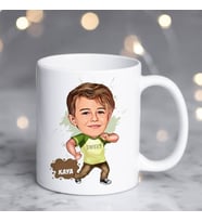 Kişiye Özel Mahalle Çocuğu Karikatürlü Kupa Bardak