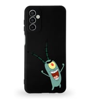 Samsung Galaxy M23 Uyumlu Lansman Kılıf Altı Kapalı İçi Kadife   Plankton Tasarımlı  Kapak (Şeffaf)