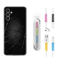 Samsung A23 A31 A32 A50 A51 A52 A53 A70 Kılıf Kablo Koruma Spiral Silikon Dikenli Tel 1779