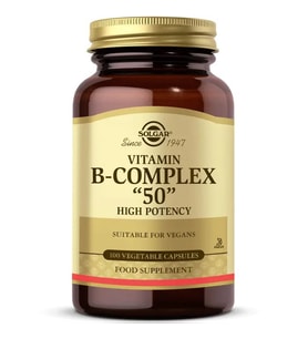 Solgar Vitamin B-Complex 50 100 Kapsül