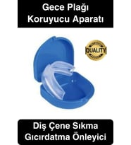 Premium Diş Gıcırdatma Sıkma Önleyici Gece Plağı Koruyucu Termoform Aparatı Dişlik Bruksizm Kutulu