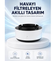 Hava Temizleyici Küllük ,Duman Filtreli, Sessiz Çalışan, Şık Tasarım
