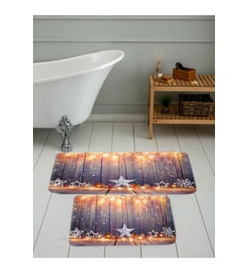 Eliana Home Baskılı 2'li Banyo Paspas Takımı RVG5052