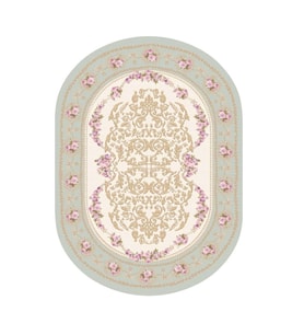 Brillant İpek Latex Oval Kaymaz Taban Halı-FASHİON HJE11693.803-(130x190)