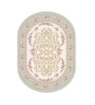 Brillant İpek Latex Oval Kaymaz Taban Halı-FASHİON HJE11693.803-(130x190)
