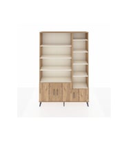 Arges Dolap 10 Raflı 3 Kapaklı 132x30x195 Çam-Çam/Aytaşı