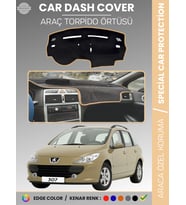 PEUGEOT 307 (2001-2008) Torpido Örtüsü Ön Göğüs Koruma Torpido Koruma Birebir Uyum Kaymaz Özel Kesim