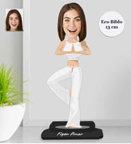 Kişiye Özel Yoga Kadın Ahşap Eco Biblo -2
