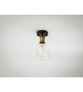 RİOLİGHT TEKLİ METAL PLOFONYER AVİZE (Siyah)