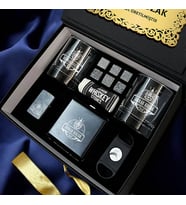 Erkeğe Hediye Golden Crown Advanced Viski Bardağı Seti