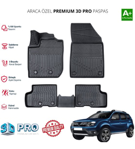 DUSTER ARACA ÖZEL 3D PASPAS 2018 2019 2020 2021 2022