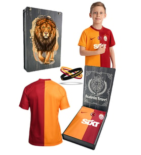 Galatasaray Orijinal Lisanslı 23-24 Sezonu Sarı Kırmızı Parçalı 5 Yıldızlı Çocuk Forma + (Sarı-Kırmızı)